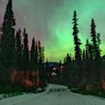 Whitehorse, capital of Yukon territory in Canada, Northern Lights