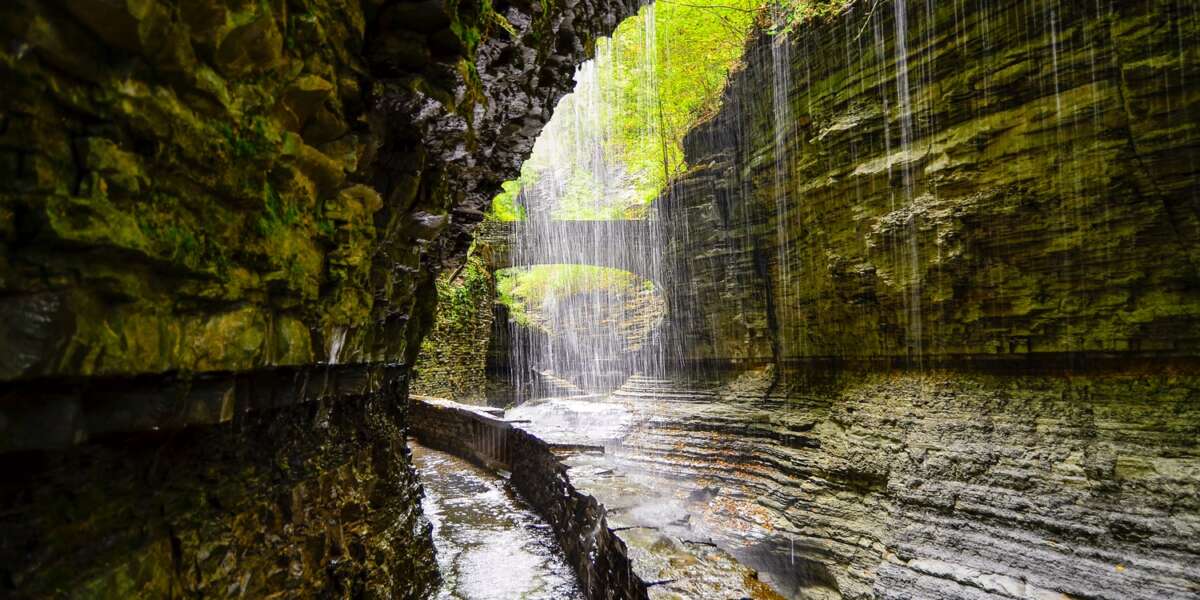 Section of the Gorge Trail at Watkins Glen State Park