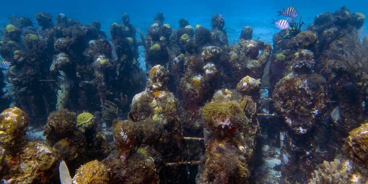 MUSA - The Museum of Underwater Art in Isla Mujeres near Cancun in Mexico