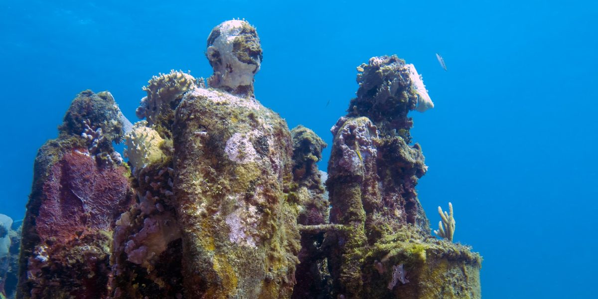 MUSA - The Museum of Underwater Art in Isla Mujeres near Cancun in Mexico