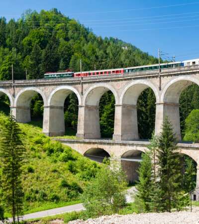 Eurail/Interrail Global Pass - rail viaduct, Semmering Bahn, unesco world heritage, Lower Austria