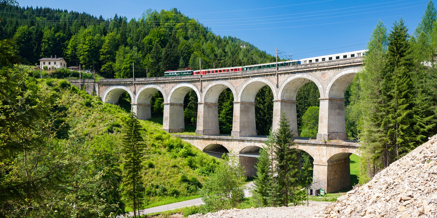 rail viaduct, Semmering Bahn, unesco world heritage, Lower Austria