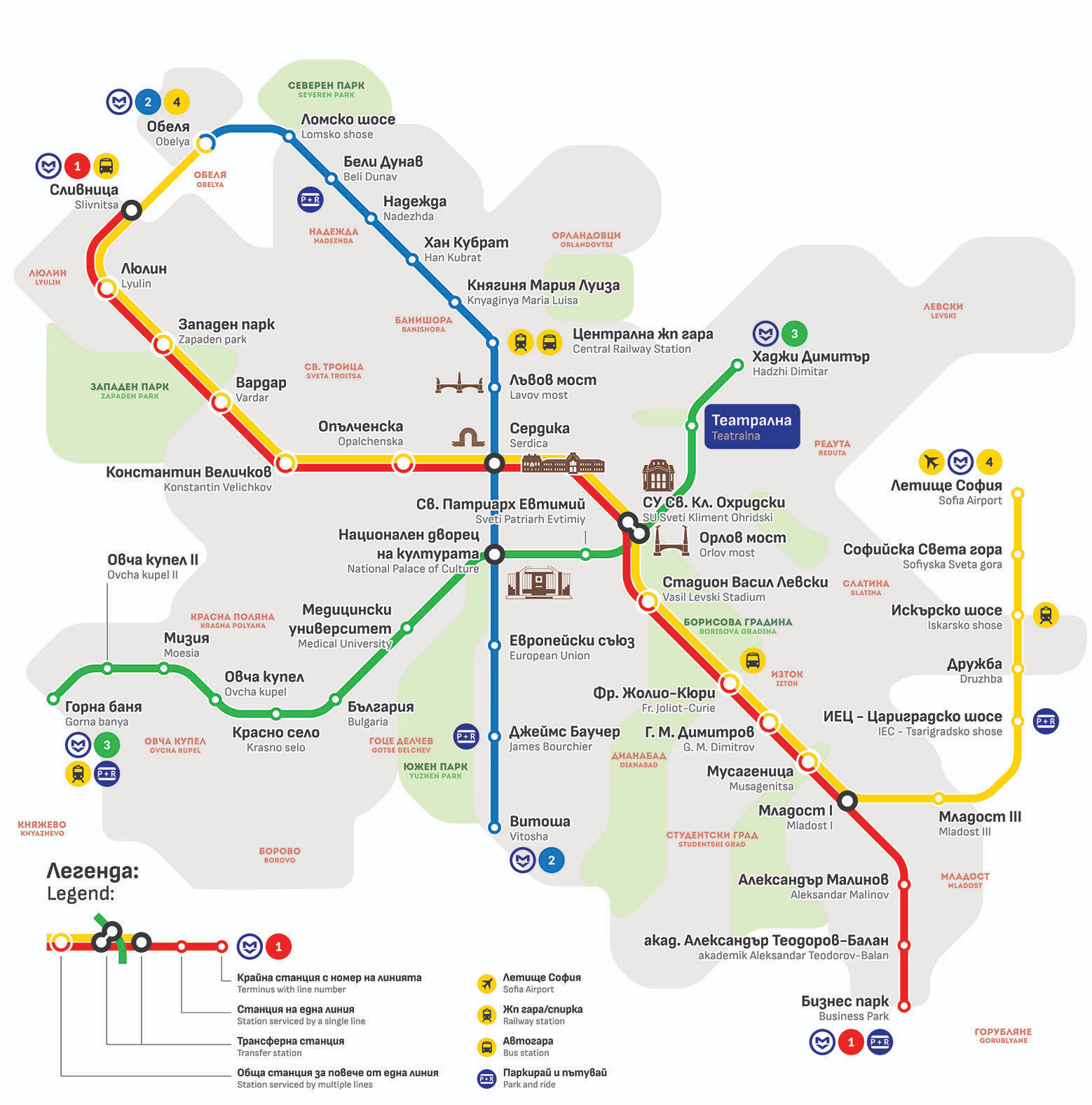 Sofia Metro-Map
