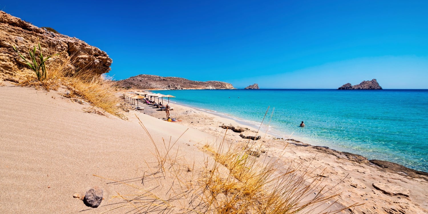 Mazida Ammos beach, Xerokambos, Sitia municipality, Lassithi, Crete