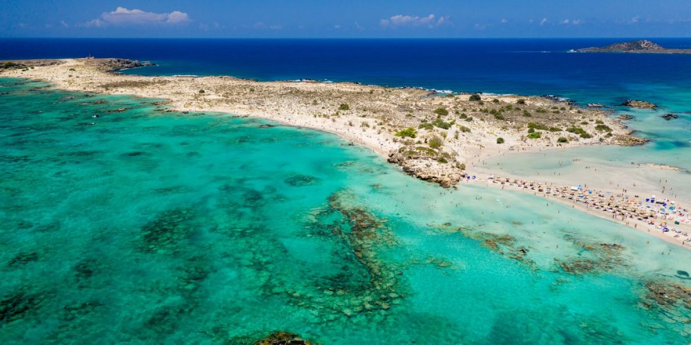 Elafonisi, Greek island near Crete with crystal clear waters