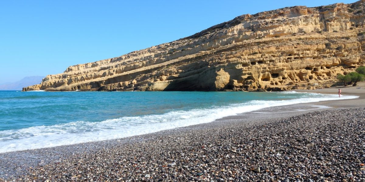 Matala beach, Crete, Greece