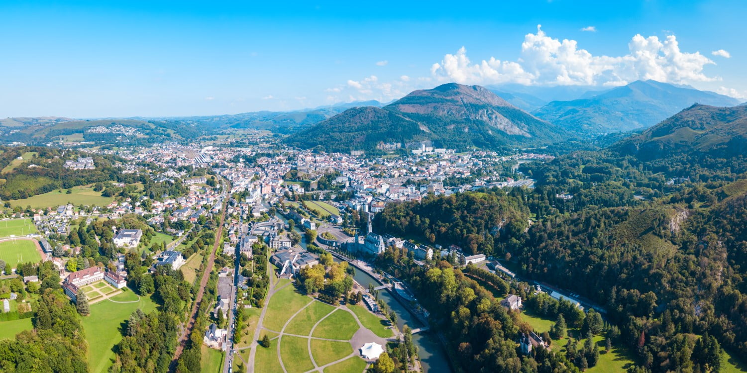 Lourdes small town in France