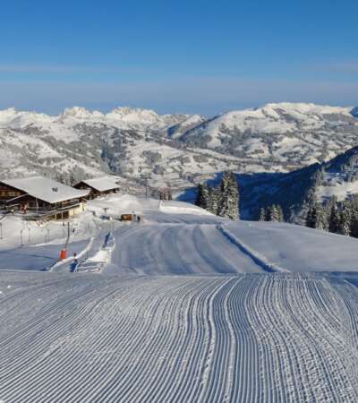 Ski slope Gstaad Switzerland