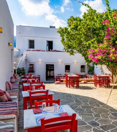 7 Cyclades sailing trip - Greek taverna in Sifnos