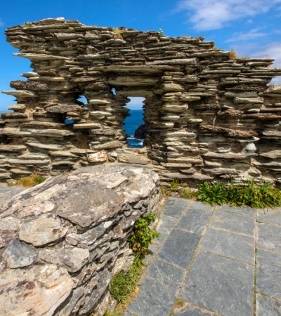 Tintagel castle ruin