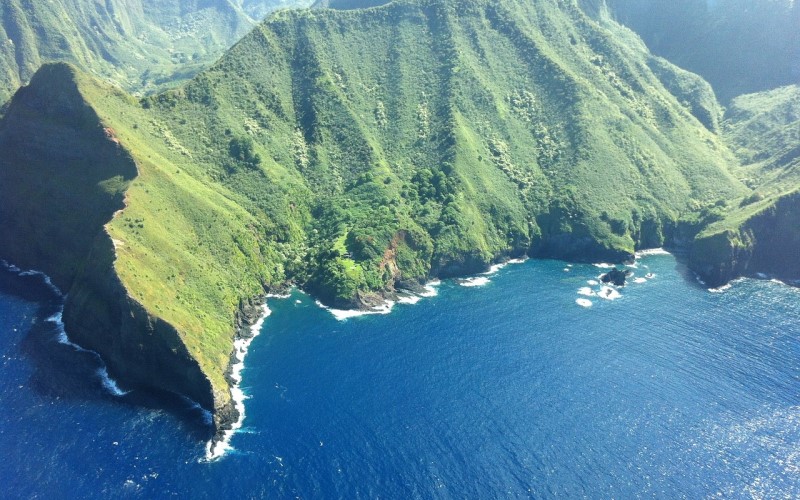 The Hawaiian island of Molokai