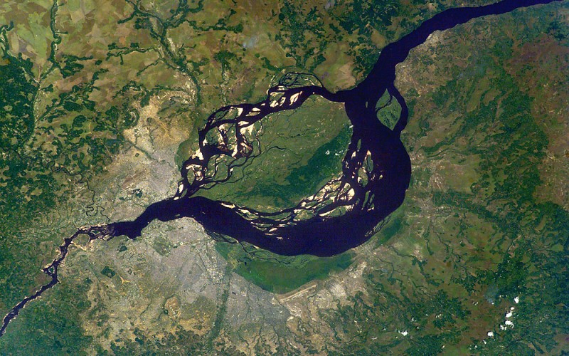 Congo river around Kinshasa & Brazzaville