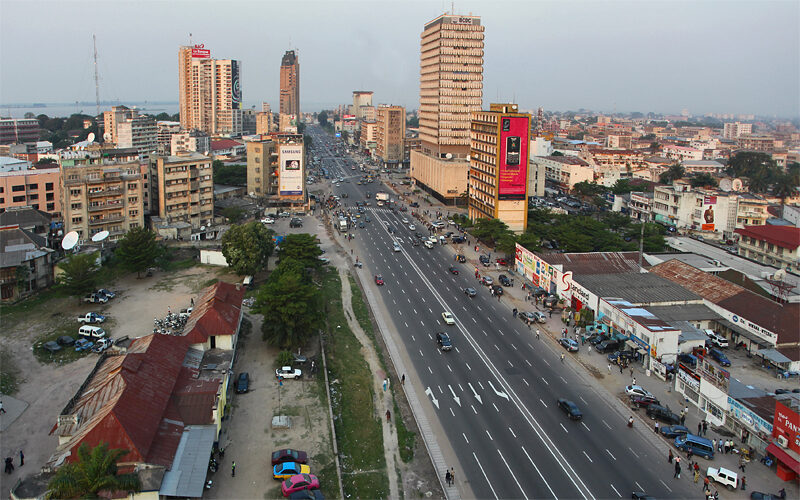 Kinshasa capital of Congo Democratic Republic & equatorial metropolis